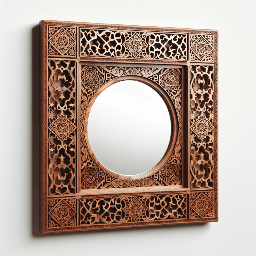 Hand-carved Mirror Frame